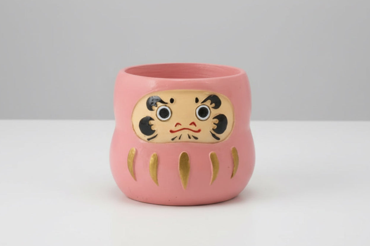Daruma Mini Vaso Decorativo Giapponese