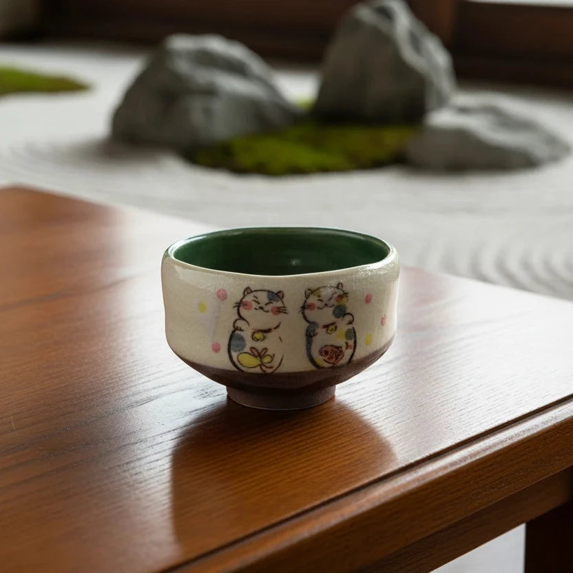 Mini Maneki Neko Matcha Bowl