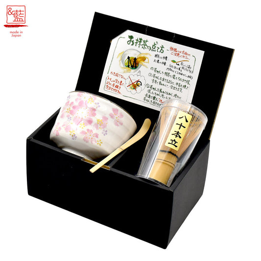 Matcha Bowl Set Hana Matsuri - Made in Japan