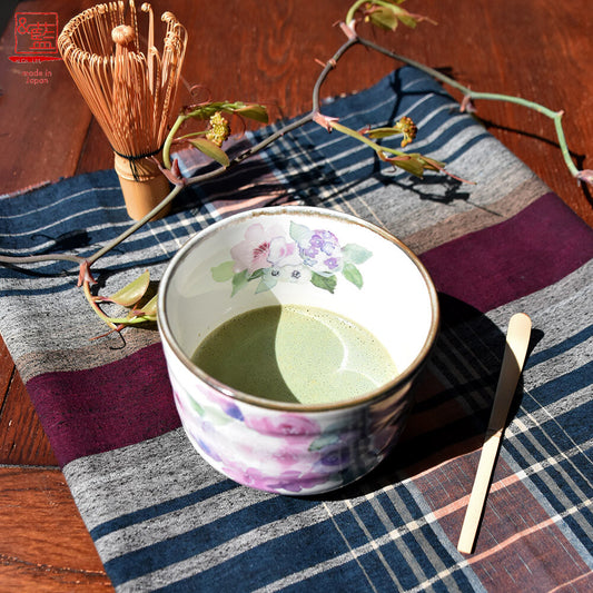 Matcha Bowl Set Hana Kobo Pink - Made in Japan