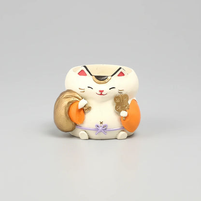 Japanese Neko Mini Decorative Vase (Shichifukujin)