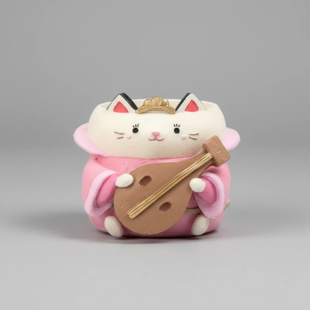 Japanese Neko Mini Decorative Vase (Shichifukujin)