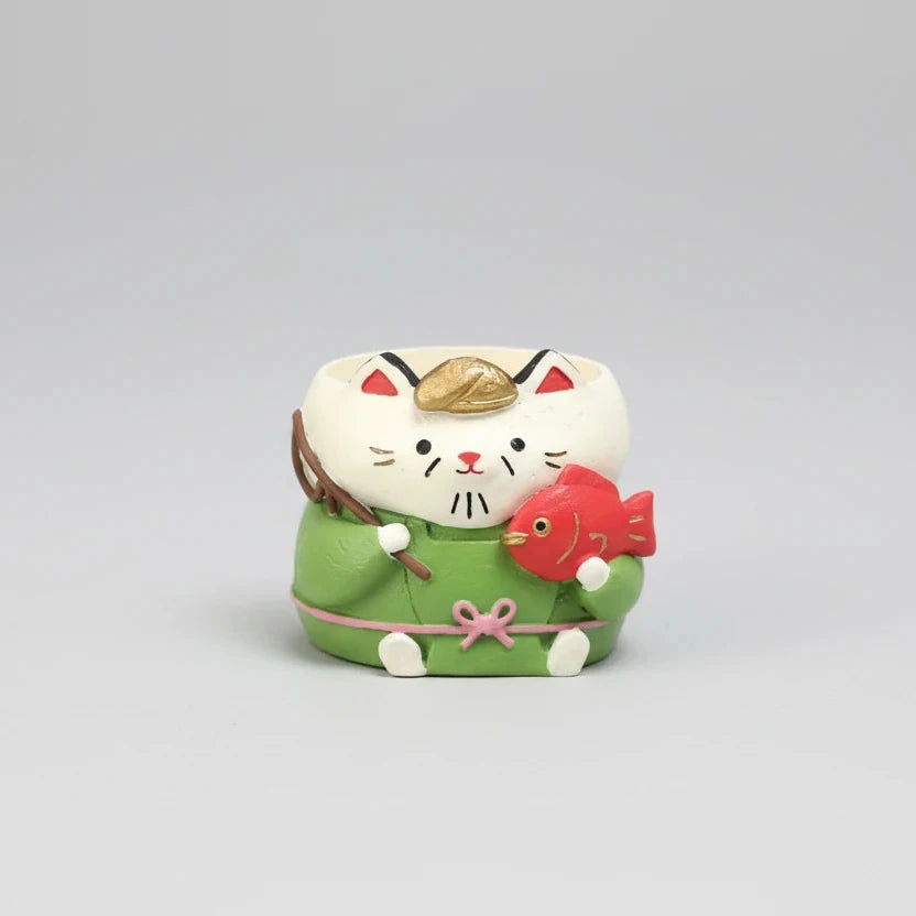 Japanese Neko Mini Decorative Vase (Shichifukujin)