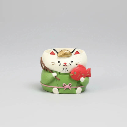 Japanese Neko Mini Decorative Vase (Shichifukujin)