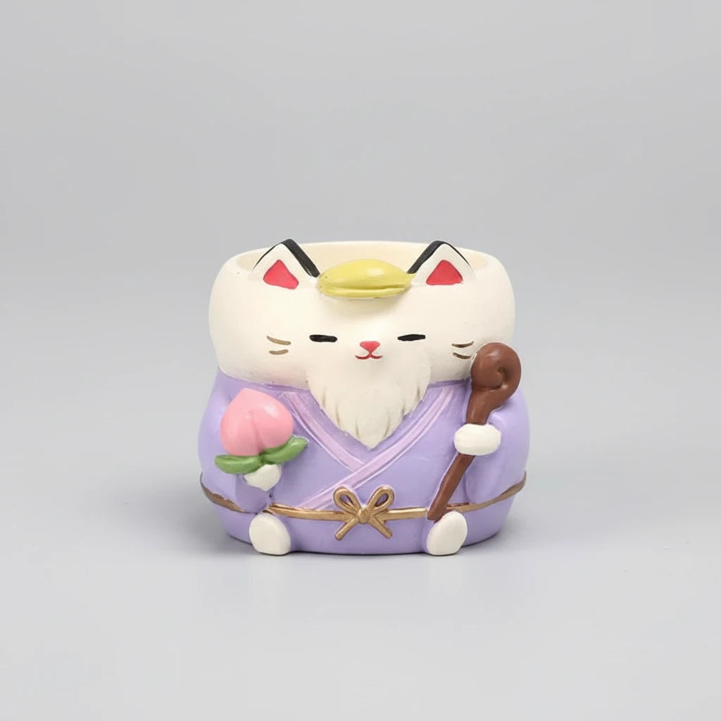 Japanese Neko Mini Decorative Vase (Shichifukujin)