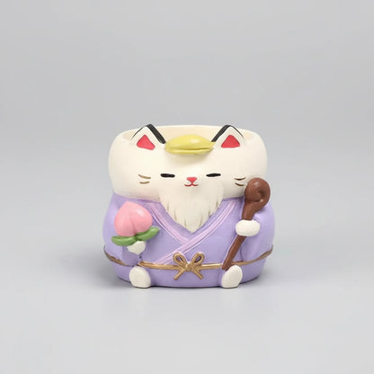 Japanese Neko Mini Decorative Vase (Shichifukujin)