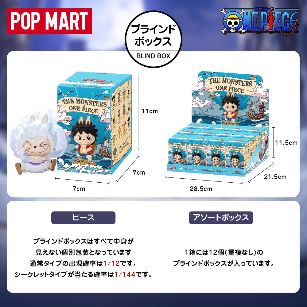 POP MART Labubu x One Piece Blind Box – The Monsters Series (2025)