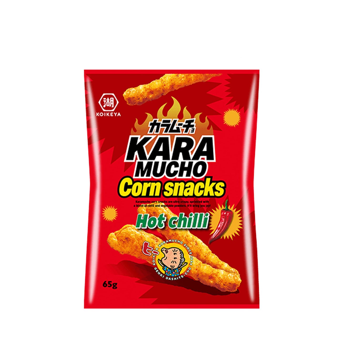 Koikeya Karamucho Corn Snacks Hot Chili